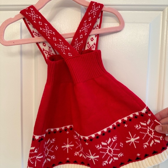 Hanna Andersson Baby Holiday Sweater Dress, Size 6-12 months - Picture 2 of 5